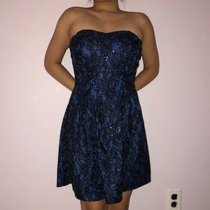 Strapless Charlotte Russe sequin dress!!!